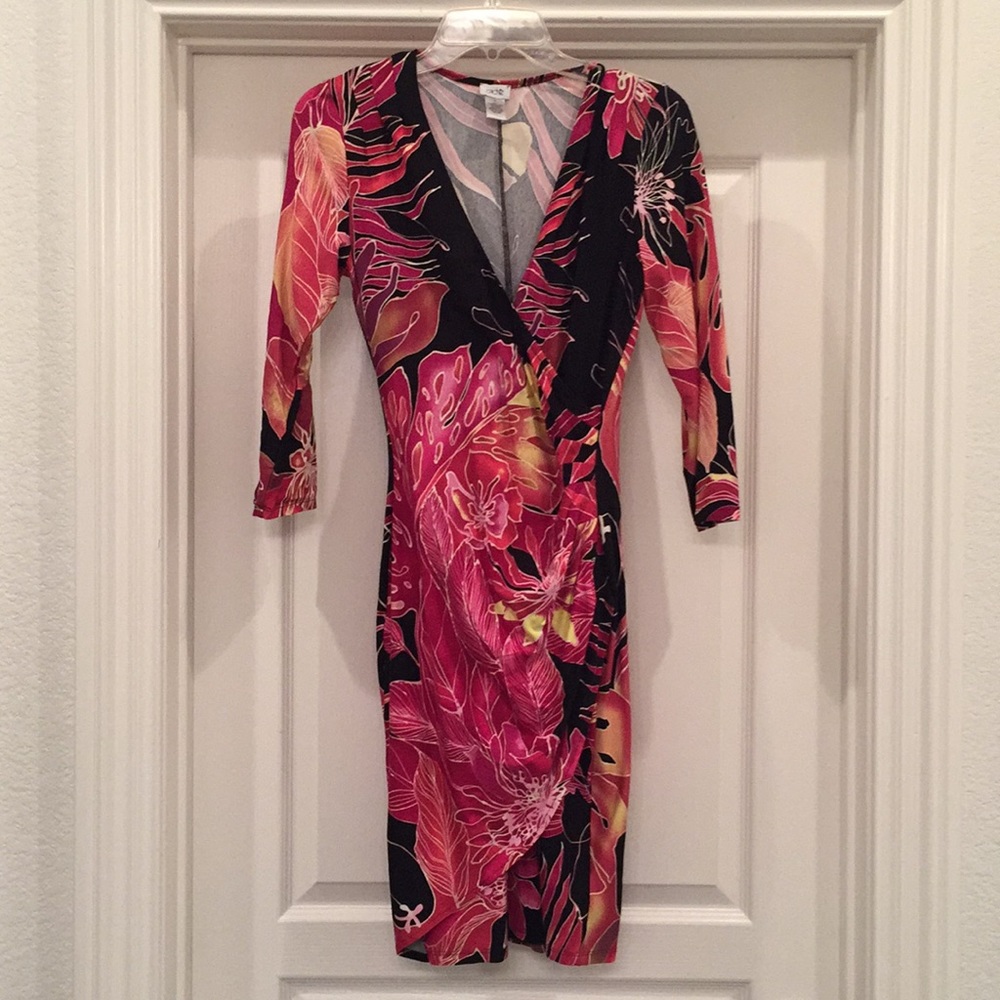 Cache Faux Wrap Dress